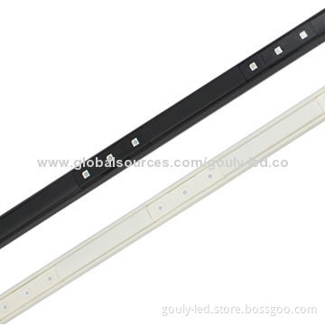 LED aluminum profiles for storefront glass contain with LED module with track and cover together